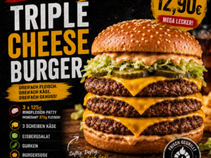 Triple Cheese Burger