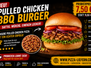 Pulled Chicken BBQ Burger