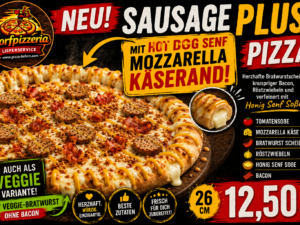 Sausage Plus mit Hot Dog Senf Käserand