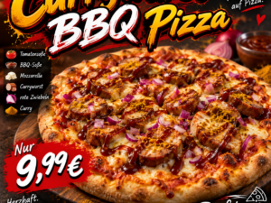 Currywurst BBQ Pizza